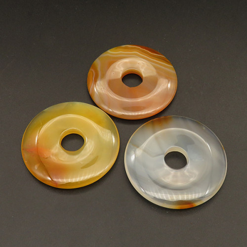 Natural Oriental Jasper Pendants,Donut,Random mixed color,5.5x43mm,Hole:10mm,about 15.8g/pc,1 pc/package,XFPC01144bhia-L001