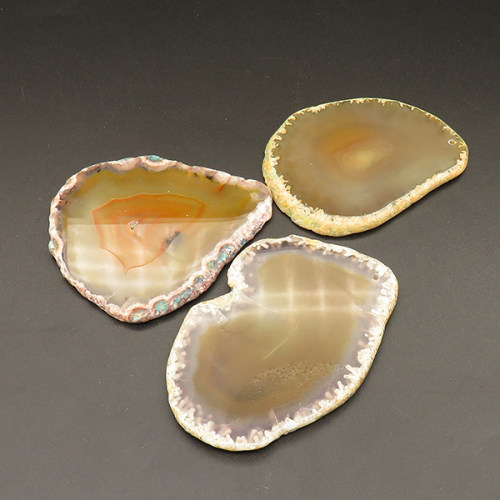 Natural Agate Pendants,Irregular,Brown,5x62x73mm,Hole:2mm,about 38.4g/pc,1 pc/package,XFPC01201bhva-L001