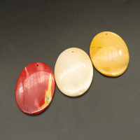 Natural Mookaite Pendants,Oval,Random mixed color,7x35.5x51.5mm,Hole:2mm,about 19.1g/pc,1 pc/package,XFPC01209bhia-L001