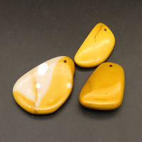 Natural Mookaite Pendants,Irregular,Yellow,8x24x33mm,Hole:2mm,about 10.9g/pc,1 pc/package,XFPC01215bhva-L001