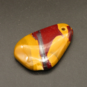 Natural Mookaite Pendants,Irregular,Gold,7x25x39mm,Hole:2mm,about 11.1g/pc,1 pc/package,XFPC01217bhia-L001
