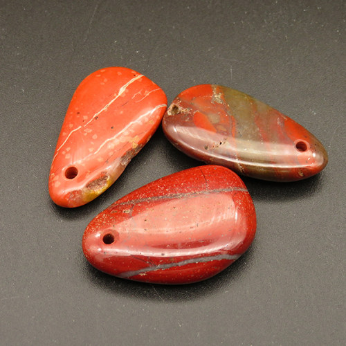 Natural Red Jasper Pendants,Irregular,Red,7x20x35mm,Hole:2mm,about 7.9g/pc,1 pc/package,XFPC01219bhia-L001