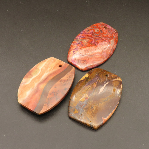 Natural Red Jasper Pendants,Flat Drum bead,Colorful,6.5x33x45mm,Hole:2mm,about 14.4g/pc,1 pc/package,XFPC01223bhia-L001