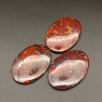 Natural Red Jasper Pendants,Oval,Red,6x36x53.5mm,Hole:2mm,about 21.2g/pc,1 pc/package,XFPC01225bhia-L001