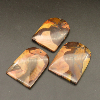 Natural Breciated Jasper Pendants,Gate Shape,Brown,6x36x48mm,Hole:2mm,about 19.7g/pc,1 pc/package,XFPC01229bhia-L001