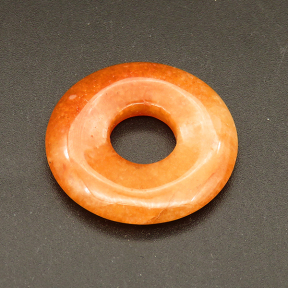 Natural Agate Linking Rings,Donut,Orange,4x32mm,Hole:9mm,about 6.8g/pc,1 pc/package,XFPC01262bhva-L001