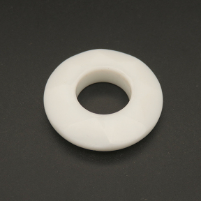 Natural White Jade Linking Rings,Donut,White,8x35mm,Hole:16mm,about 9.4g/pc,1 pc/package,XFPC01265bhva-L001
