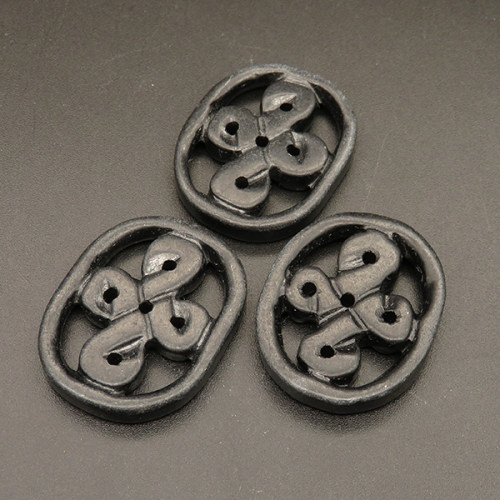 Natural Alabaster Filigree Joiners,Chinese Knot,Dyed,Black,4.5x26x33.5mm,Hole:2mm,about 5.8g/pc,1 pc/package,XFPC01281bhva-L001