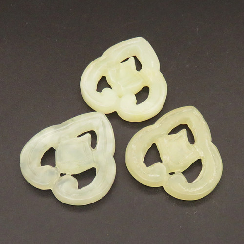 Natural New Jade Pendants,Peach shape,Gray,4x27x28mm,Hole:2mm,about 4.4g/pc,1 pc/package,XFPC01291bbov-L001