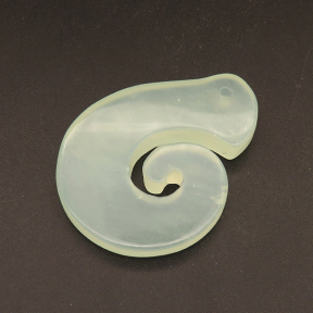 Natural Alabaster Pendants,G-shape,Dyed,Gray,5.5x36x48mm,Hole:2mm,about 15.1g/pc,1 pc/package,XFPC01301bhia-L001