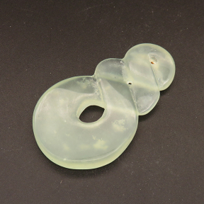 Natural New Jade Pendants,Gourd,Light Green,5x31x53.5mm,Hole:2mm,about 12.9g/pc,1 pc/package,XFPC01303bhia-L001