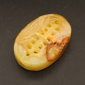 Natural Alabaster Pendants,Oval,Dyed,Random mixed color,10x16x39mm,Hole:5mm,about 18g/pc,1 pc/package,XFPC01307bhia-L001