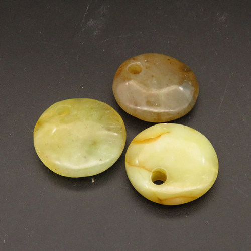 Natural Agate Pendants,Flat Round,Dyed,Random mixed color,9x30mm,Hole:4mm,about 10.9g/pc,1 pc/package,XFPC01341bbml-L001