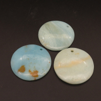 Natural Agate Pendants,Flat Round,Dyed,Random mixed color,5x39mm,Hole:2mm,about 12.3g/pc,1 pc/package,XFPC01345bbml-L001