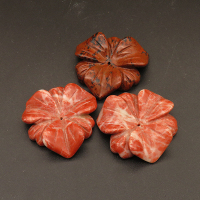 Natural Agate Pendants,Flower,Dyed,Red,9x33x33mm,Hole:1mm,about 11g/pc,1 pc/package,XFPC01360bhia-L001