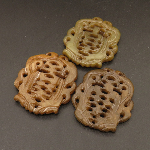 Natural Alabaster Filigree Joiners,Irregular,Dyed,Random mixed color,5x35x40mm,Hole:1.5mm,about 10g/pc,1 pc/package,XFPC01366bhva-L001