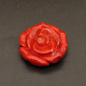 Natural Grass Coral Pendants,Flower,Red,7.5x25mm,Hole:1mm,about 4.5g/pc,1 pc/package,XFPC01428bhia-L001
