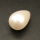 Shell Pearl Beads,Half Hole,Water Droplets,Dyed,Beige,14.5x22mm,Hole:1mm,about 6.1g/pc,1 pc/package,XBSP00764vaia-L001