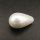 Shell Pearl Beads,Half Hole,Water Droplets,Dyed,AB white,10x18mm,Hole:1mm,about 2.7g/pc,1 pc/package,XBSP00788aaho-L001
