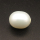 Shell Pearl Beads,Half Hole,Egg Shape,Dyed,White,12x16mm,Hole:1mm,about 3.3g/pc,1 pc/package,XBSP00835aahm-L001
