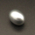 Shell Pearl Beads,Half Hole,Egg Shape,Dyed,Silver grey,11x14mm,Hole:1mm,about 2.5g/pc,1 pc/package,XBSP00846aahm-L001