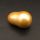Shell Pearl Beads,Half Hole,Gourd,Dyed,AB Golden,12x18mm,Hole:1mm,about 4.0g/pc,1 pc/package,XBSP00866aaho-L001
