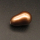 Shell Pearl Beads,Half Hole,Gourd,Dyed,Brown,12x18mm,Hole:1mm,about 4.0g/pc,1 pc/package,XBSP00868aaho-L001
