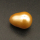 Shell Pearl Beads,Half Hole,Gourd,Dyed,Golden,10x14mm,Hole:1mm,about 2.0g/pc,1 pc/package,XBSP00875aahm-L001