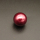 Shell Pearl Beads,Half Hole,Round,Dyed,Redwine,16mm,Hole:1mm,about 6.0g/pc,1 pc/package,XBSP00906aaho-L001