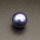 Shell Pearl Beads,Half Hole,Round,Dyed,Purple,16mm,Hole:1mm,about 6.0g/pc,1 pc/package,XBSP00912aaho-L001