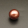 Shell Pearl Beads,Half Hole,Round,Dyed,Brown,14mm,Hole:1mm,about 4.0g/pc,1 pc/package,XBSP00914aahl-L001