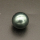 Shell Pearl Beads,Half Hole,Round,Dyed,Dark green,14mm,Hole:1mm,about 4.0g/pc,1 pc/package,XBSP00926aahl-L001