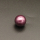 Shell Pearl Beads,Half Hole,Round,Dyed,Dark purple,12mm,Hole:1mm,about 2.7g/pc,1 pc/package,XBSP00939aahi-L001