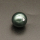 Shell Pearl Beads,Half Hole,Round,Dyed,Dark green,12mm,Hole:1mm,about 2.7g/pc,1 pc/package,XBSP00940aahi-L001