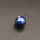 Shell Pearl Beads,Half Hole,Round,Dyed,Royal blue,10mm,Hole:1mm,about 1.6g/pc,1 pc/package,XBSP00961aahh-L001