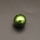 Shell Pearl Beads,Half Hole,Round,Dyed,Army Green,10mm,Hole:1mm,about 1.6g/pc,1 pc/package,XBSP00963aahh-L001