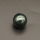 Shell Pearl Beads,Half Hole,Round,Dyed,Dark green,10mm,Hole:1mm,about 1.6g/pc,1 pc/package,XBSP00966aahh-L001