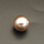 Shell Pearl Beads,Half Hole,Round,Dyed,Champagne,10mm,Hole:1mm,about 1.6g/pc,1 pc/package,XBSP00967aahh-L001