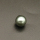 Shell Pearl Beads,Half Hole,Round,Dyed,Dark green,8mm,Hole:1mm,about 0.8g/pc,1 pc/package,XBSP00977vabob-L001