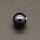 Shell Pearl Beads,Half Hole,Round,Dyed,Black,8mm,Hole:1mm,about 0.3g/pc,1 pc/package,XBSP01005vabob-L001