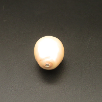 Shell Pearl Beads,Half Hole,Water Droplets,Dyed,AB white,18x23mm,Hole:1mm,about 11.2g/pc,1 pc/package,XBSP01016avja-L001