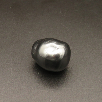 Shell Pearl Beads,Half Hole,Water Droplets,Dyed,Black,17x21mm,Hole:1mm,about 9.8g/pc,1 pc/package,XBSP01017avho-L001