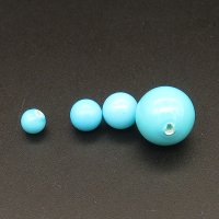 Shell Pearl Beads,Half Hole,Round,Dyed,Sky blue,12mm,Hole:1mm,about 2.5g/pc,1 pc/package,XBSP01046aahi-L001