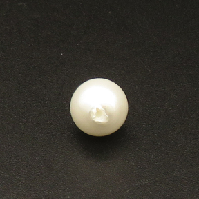 Shell Pearl Beads,Half Hole,Round,Dyed,White,8mm,Hole:1mm,about 0.8g/pc,1 pc/package,XBSP01051vabob-L001