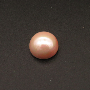Shell Pearl Beads,Half Hole,Semicircle,Dyed,Pink,6x10mm,Hole:1mm,about 1.0g/pc,1 pc/package,XBSP01088aahl-L001