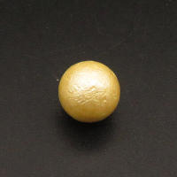 Shell Pearl Beads,Half Hole,Round,Frosted,Dyed,Gold,10mm,Hole:1mm,about 1.6g/pc,1 pc/package,XBSP01098aahh-L001
