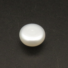 Natural Freshwater Pearl Beads,Half Hole,Bread Beads,White,7x8~5x8mm,Hole:0.8mm,about 0.5g/pc,1 pc/package,XBSP01110aaha-L001
