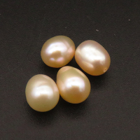 Natural Freshwater Pearl Beads,Half Hole,Water Droplets,Grade A,Pink,6.5x8mm,Hole:0.8mm,about 0.6g/pc,1 pc/package,XBSP01114aaha-L001