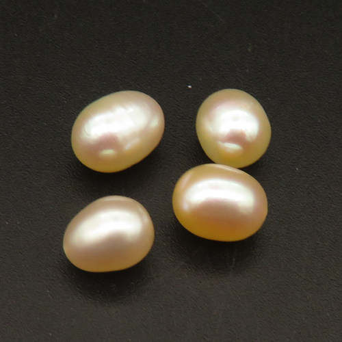 Natural Freshwater Pearl Beads,Half Hole,Water Droplets,Grade A,Pink,6x7.5~6.5x9mm,Hole:0.8mm,about 0.5g/pc,1 pc/package,XBSP01116aaha-L001
