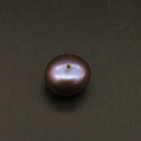 Natural Freshwater Pearl Beads,Half Hole,Bread Beads,Dark purple,5x8.5~6x8mm,Hole:0.8mm,about 0.6g/pc,1 pc/package,XBSP01124aaha-L001